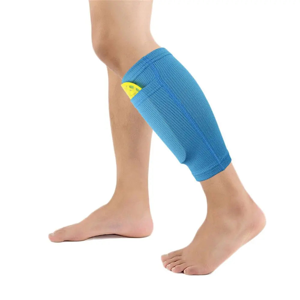 Manchons Porte-Protège-Tibias Football Nylon — Respirants, Enfants & Adultes