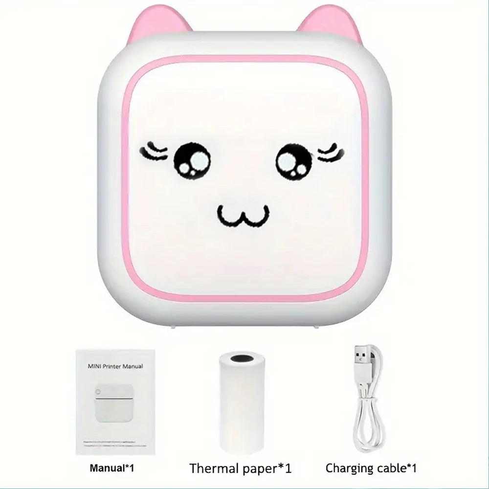 Mini imprimante thermique portable sans encre — autocollants, étiquettes, photo sans fil, compatible iOS et Android