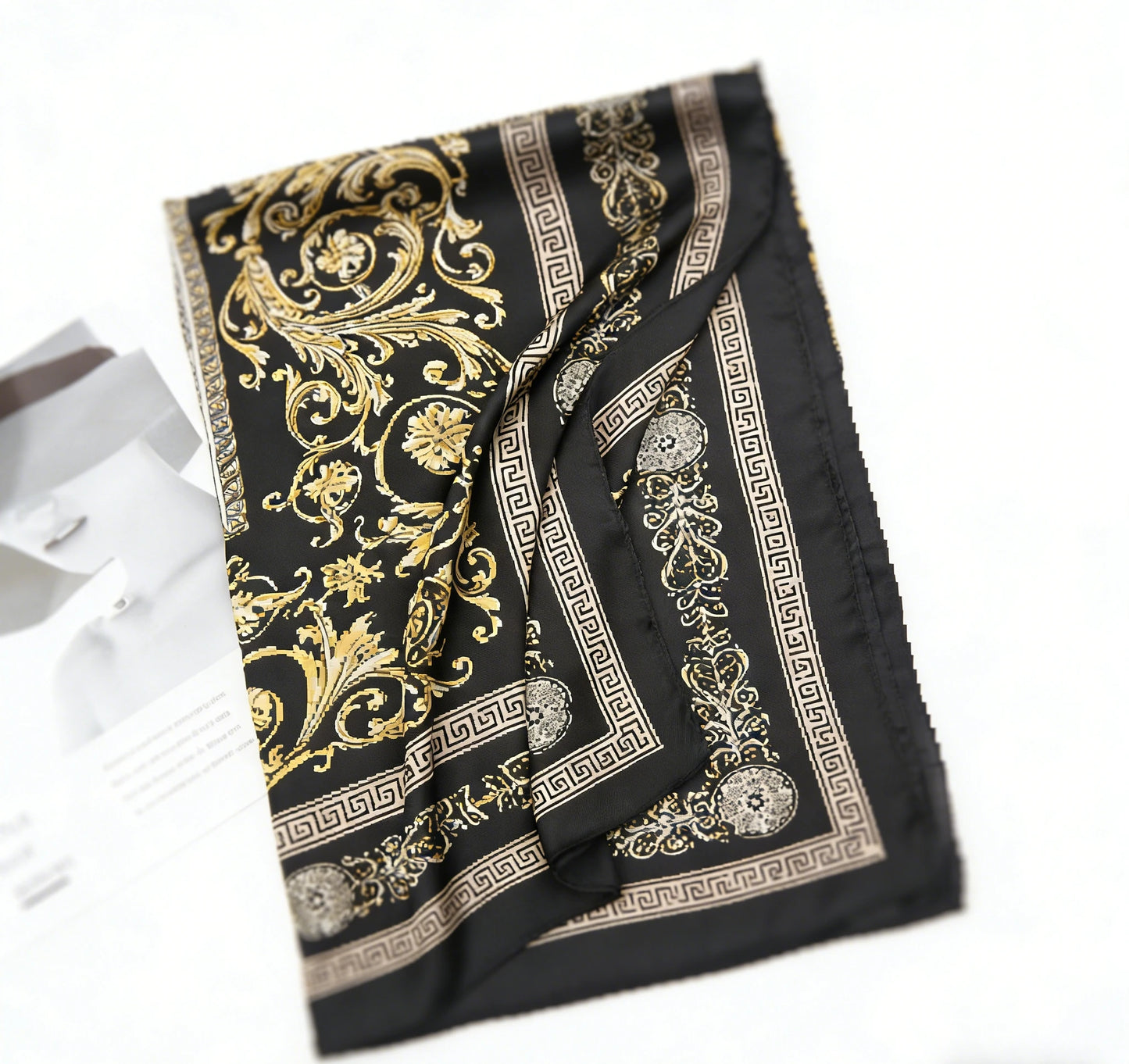 Foulard Hijab en Satin Soie pour Femme — Mode Été, Crème Solaire, Plage, Étole