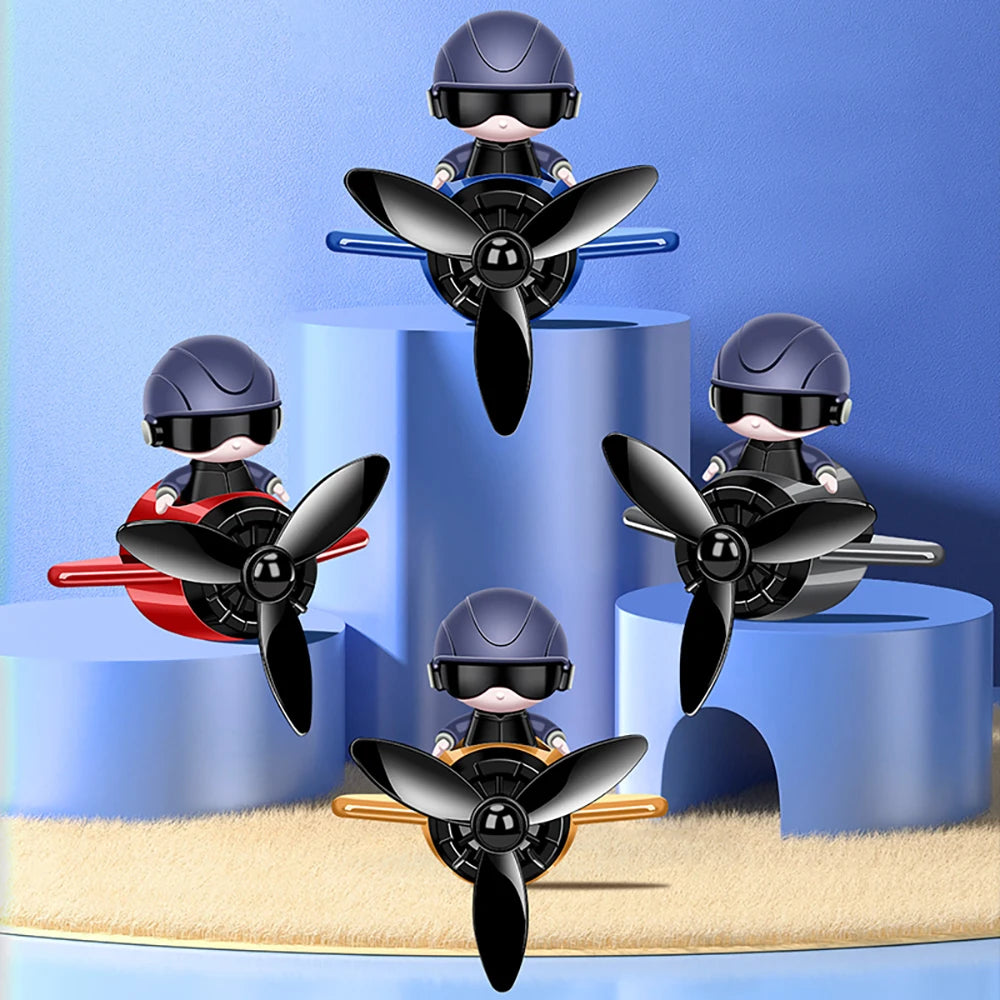Désodorisant de voiture, aromathérapie, accessoires automobiles, diffuseur de parfum intérieur, Force aérienne créative, petit avion, Design de dessin animé