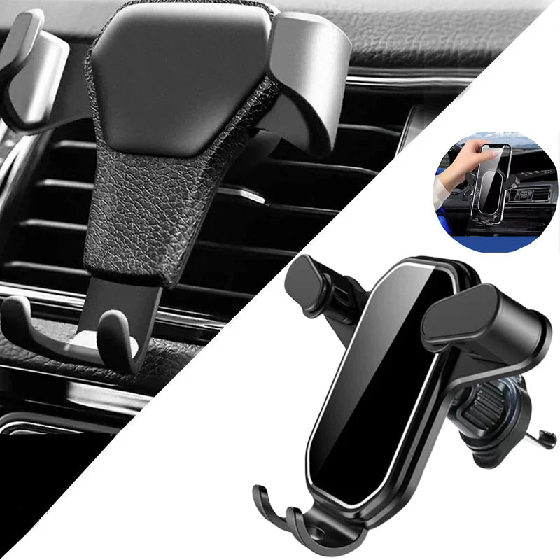 New Gravity Car Phone Mount, Vent Clip, Mobile Cell Holder, GPS Stand for Smartphone, iPhone Mobile Phone