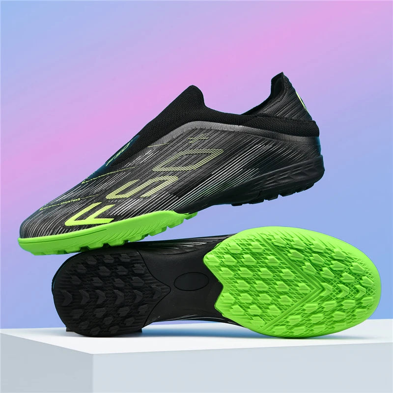 Chaussures de Football Tige Haute Crampons Longs — Futsal & Gazon Professionnel