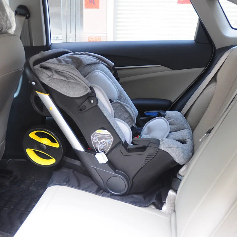 Baby stroller, car seat, lightweight newborn bassinet, two-way, easily foldable, 3-in-1