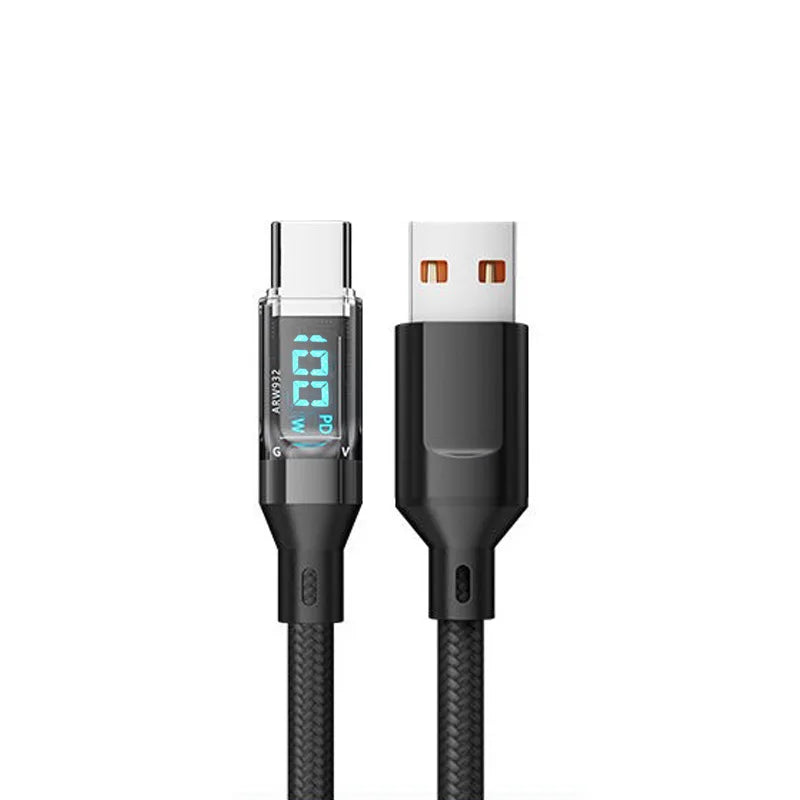 OOZCC Cable de pantalla LCD Watt, transferencia de datos de cable USB tipo C de carga ultrarrápida máxima de 120 W, USB A a Lightning para IPhone14 Pro