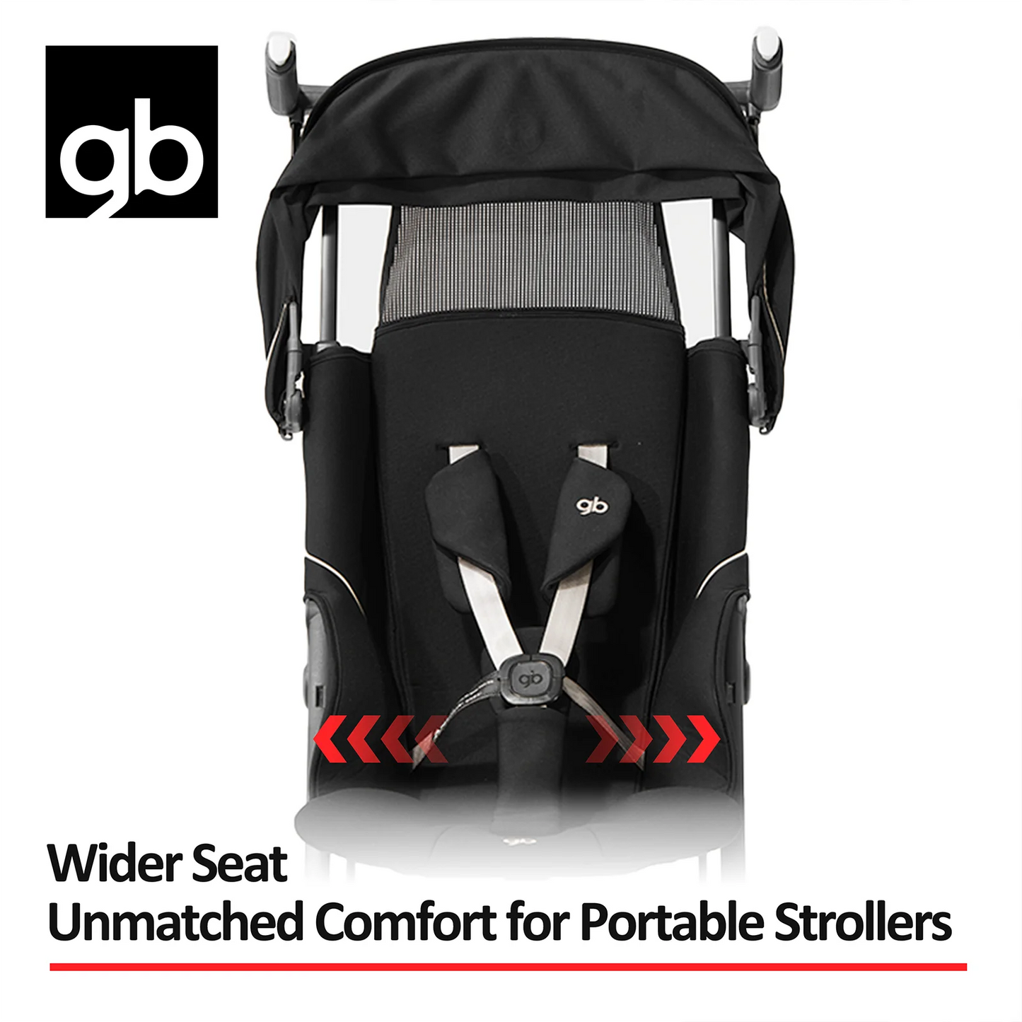 GB Pockit 3H baby Stroller (includes free armrest), All-Terrain, Lightweight Stroller, Travel-Friendly, for Babies and Toddlers