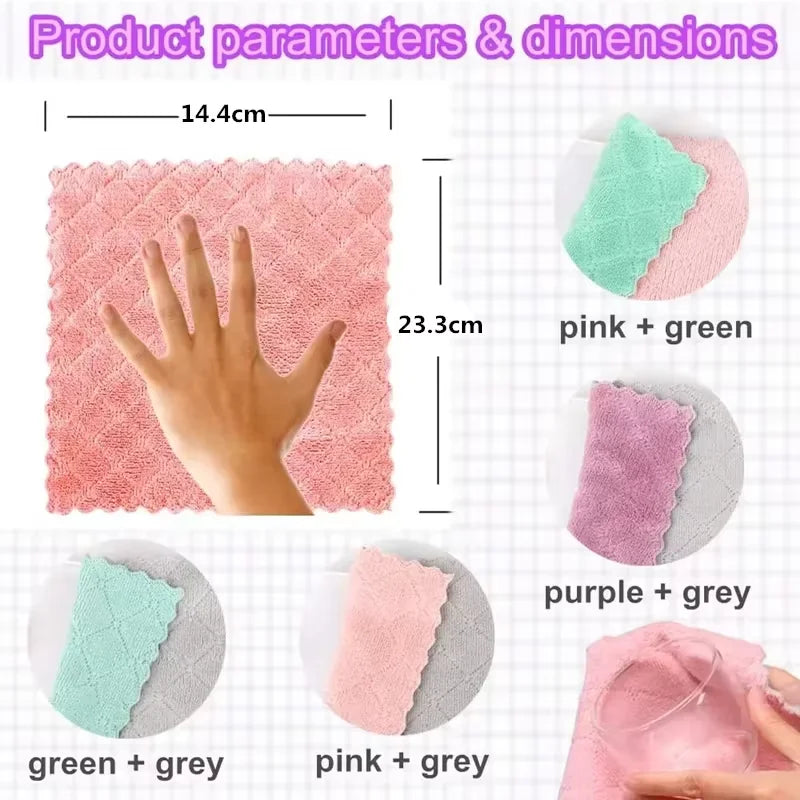 Ensemble de grillades à livres absorbantes, douces et anti-tâches, fibre ultrafine, serviettes de cuisine, gris clair, 5 pièces, 10 pièces, 20 pièces