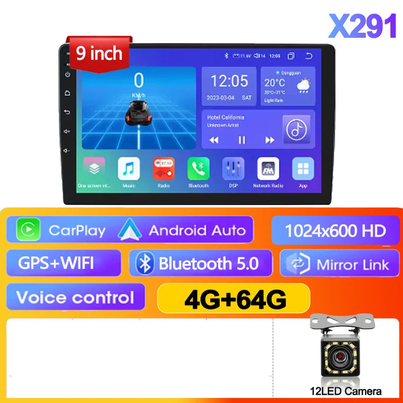 7/9/10 inch Universal Android 13 Car Stereo 64G Android Car Radio 2 Din Car Radio GPS BT Multimedia Center Smart Car Systems