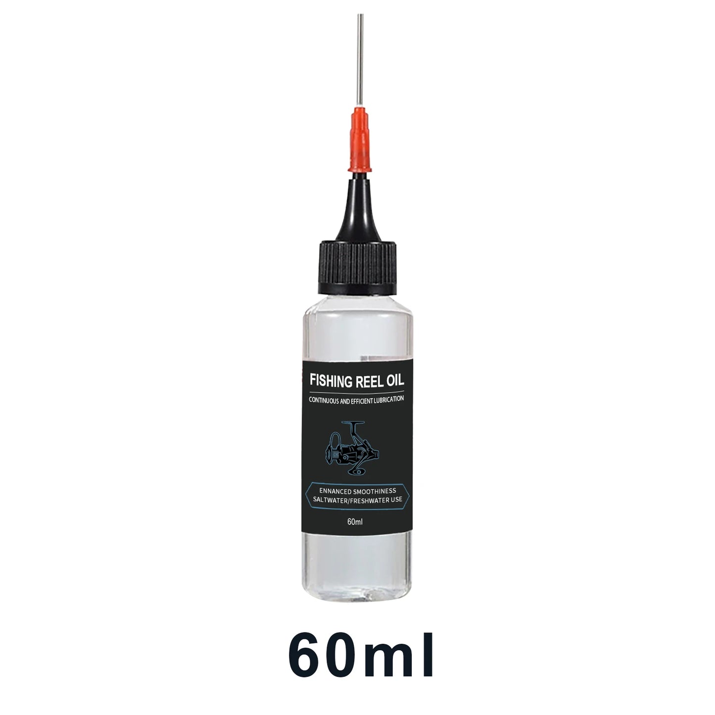 Huile pour moulinet de pêche avec aiguille de précision, lubrifiant pour moulinet pour un lancer fluide et une protection contre la corrosion, utilisation en eau salée et en eau douce