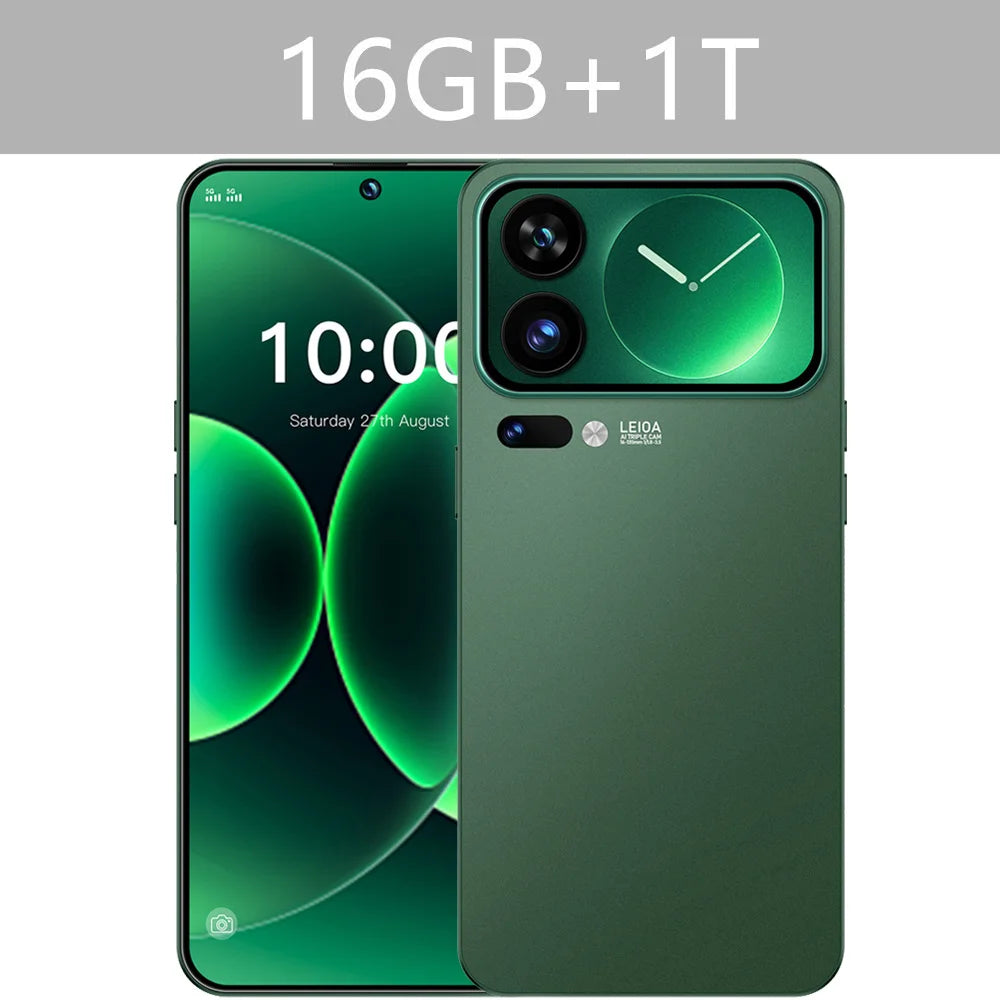 NOUVEAU HOT M17 Pro Max Smartphone 7.3HD Original Pas Cher 5G Double Carte Double Veille Téléphones Mobiles 7800mAh Android 15 Téléphones Mobiles