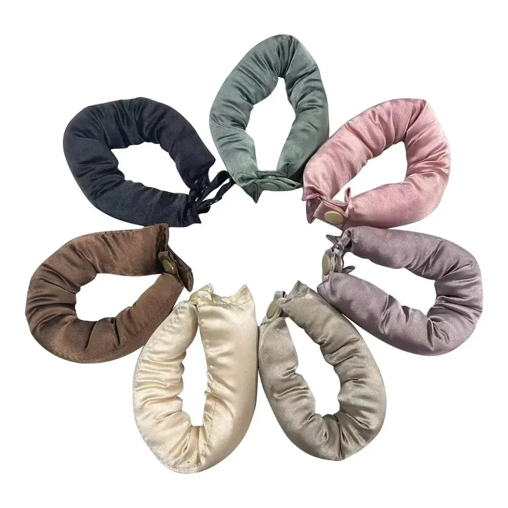 Lot de 2/4/6 pièces : Kit de bouclage sans chaleur en satin, bigoudis doux pour boucles de nuit, pour dormir, pour des boucles sans chaleur, bonnet de nuit pour boucles