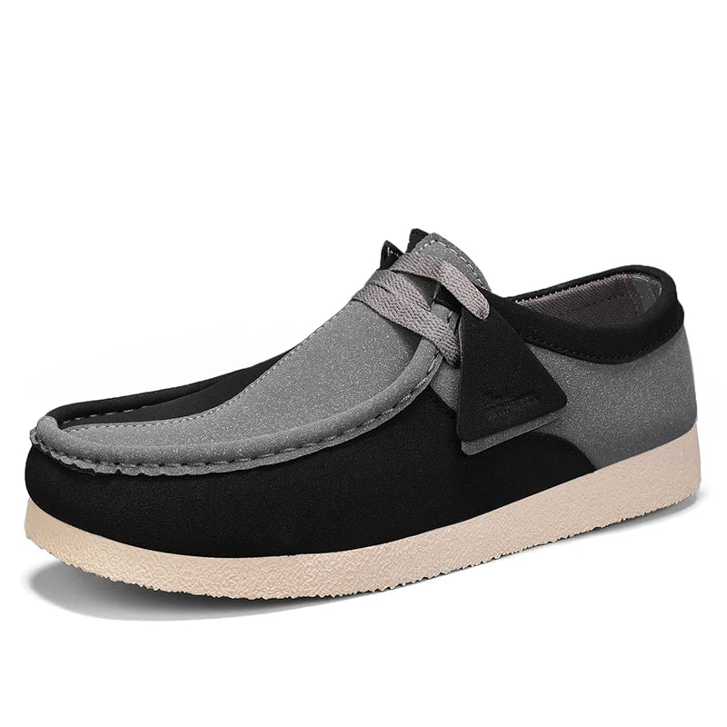 Novedad Zapatos casuales vintage de lujo para hombre, sin cordones, de gamuza, zapatillas de deporte, cómodos para caminar, zapatos náuticos para hombre, calzado masculino