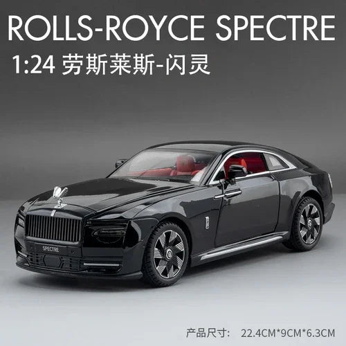 Modèle de voiture 1/24 en alliage — son, lumière, pneus, collection, cadeau enfant