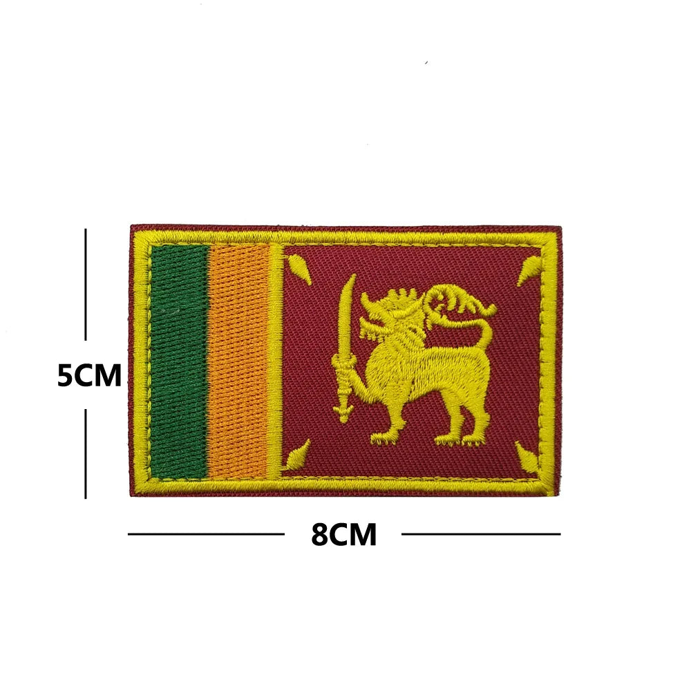 Bandera de África 3D Egipto Kenia Argelia Nigeria Angola Túnez Marruecos Sudán Malta Namibia Ghana Mozambique Banderas Parches bordados