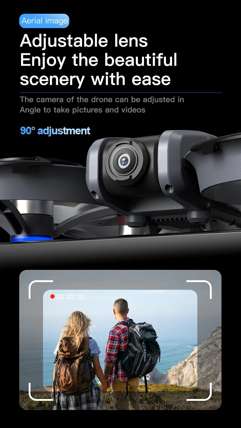 Mini drone professionnel 4K — hélicoptère RC, avion avec écran, quadricoptère, jouet cadeau enfants