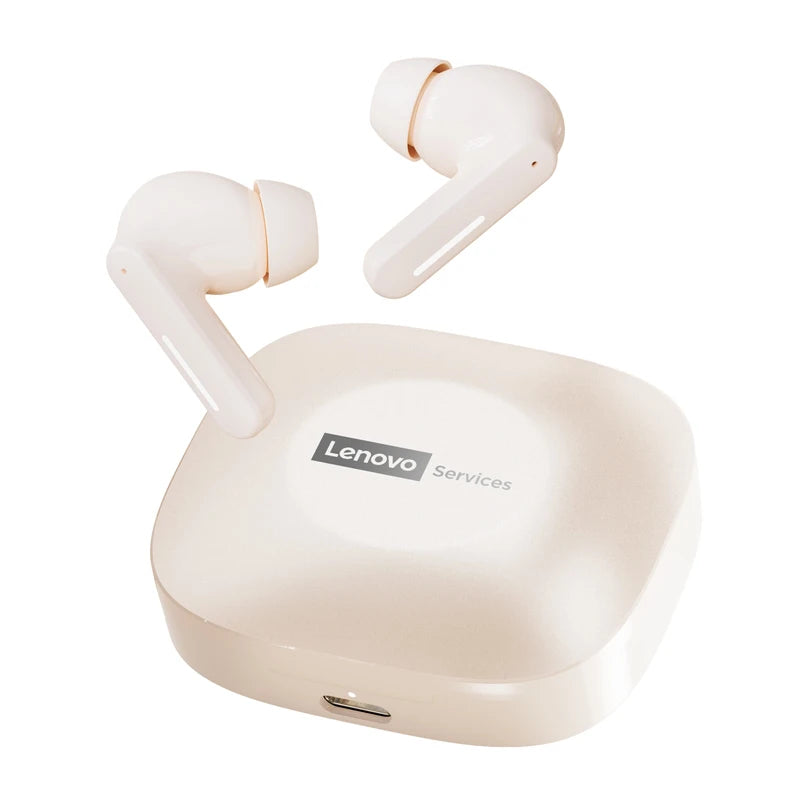 Nuevos auriculares inalámbricos Bluetooth Lenovo LE209 con cancelación de ruido ANC, música HiFi, auriculares Bluetooth con 30 horas de duración de la batería, auriculares para juegos