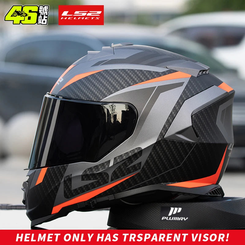 Casco de motocicleta integral LS2 STORM ff800, certificación ECE