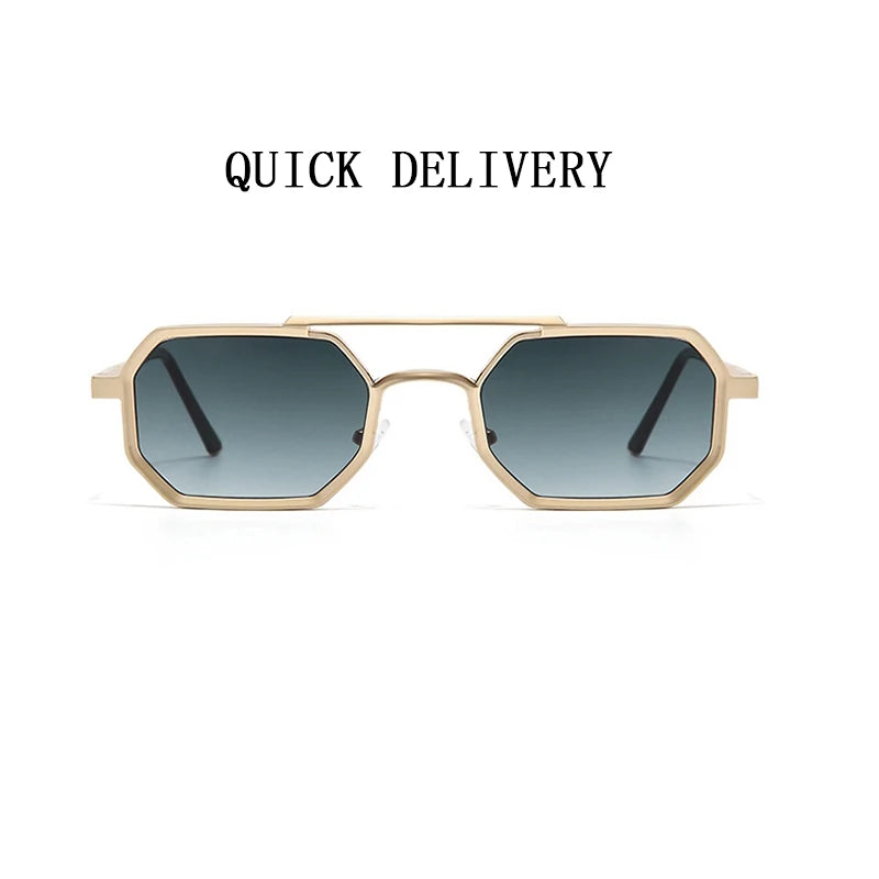 Gafas de sol cuadradas nuevas para hombre, estilo Steampunk Vintage, gafas de sol de lujo a la moda para mujer, gafas de sol para hombre, gafas de sol para mujer