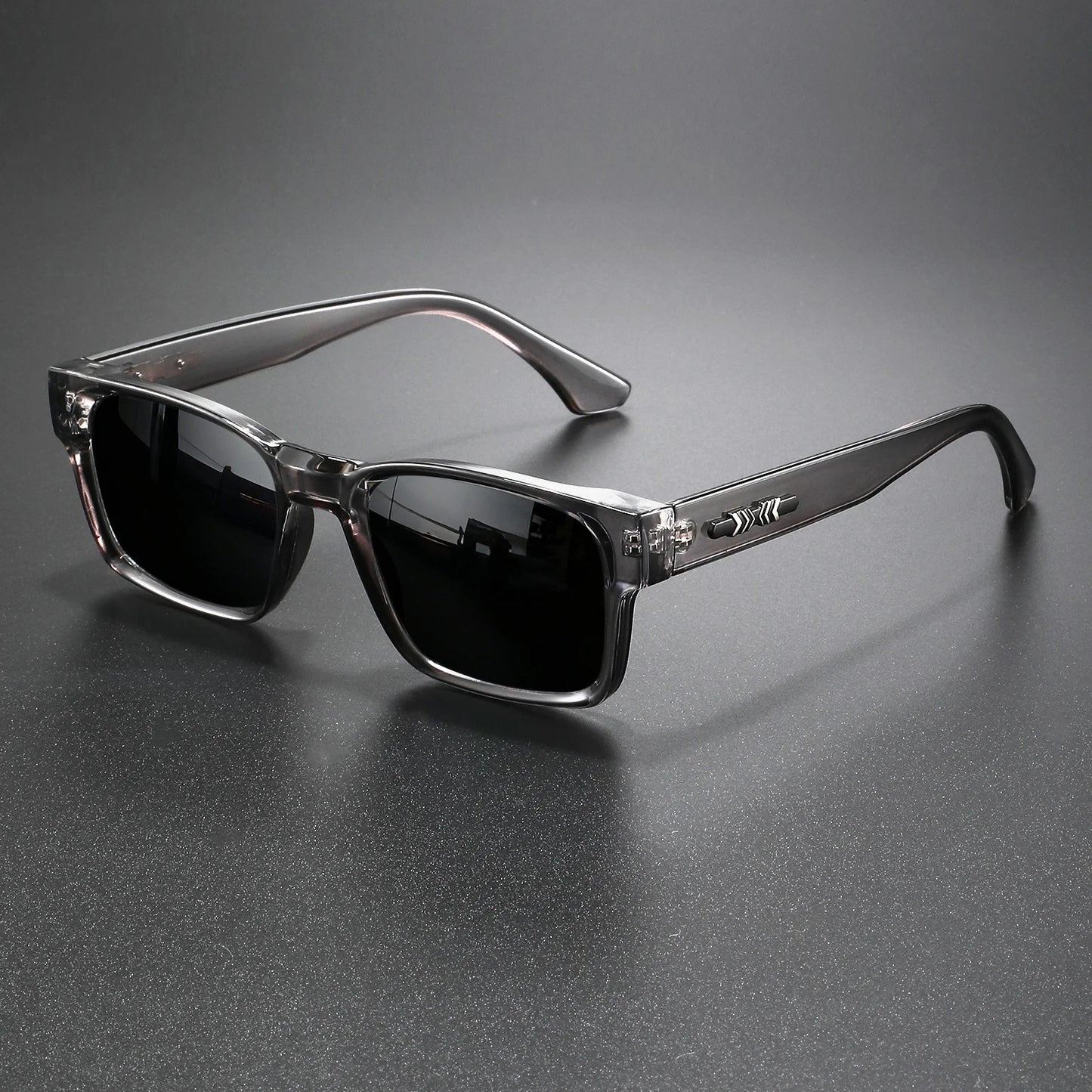 Retro Punk Sunglasses - Protective Square Frame, UV400 Unisex for Outdoor Adventures and Casual Style