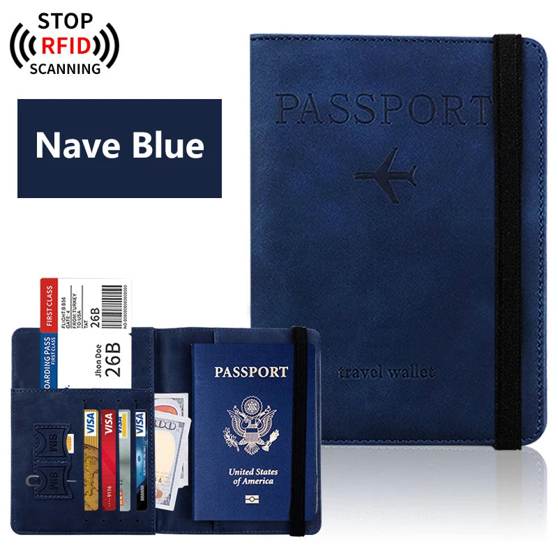 Portapasaportes para viaje Essentials, estuche cartera para accesorios de viaje, portapasaportes para mujer/hombre