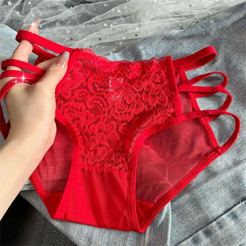 Culottes en Dentelle Femme — Lot de 3 Pièces Lingerie