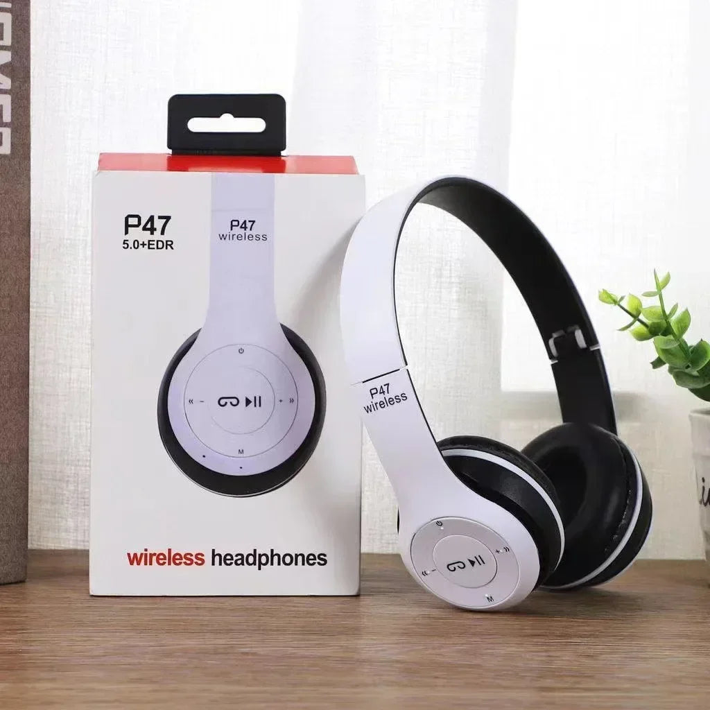 Bluetooth 5.0 Wireless Headset, Portable and Foldable, Multifunctional, for Bluetooth Connection, TF Card, Wired Connection