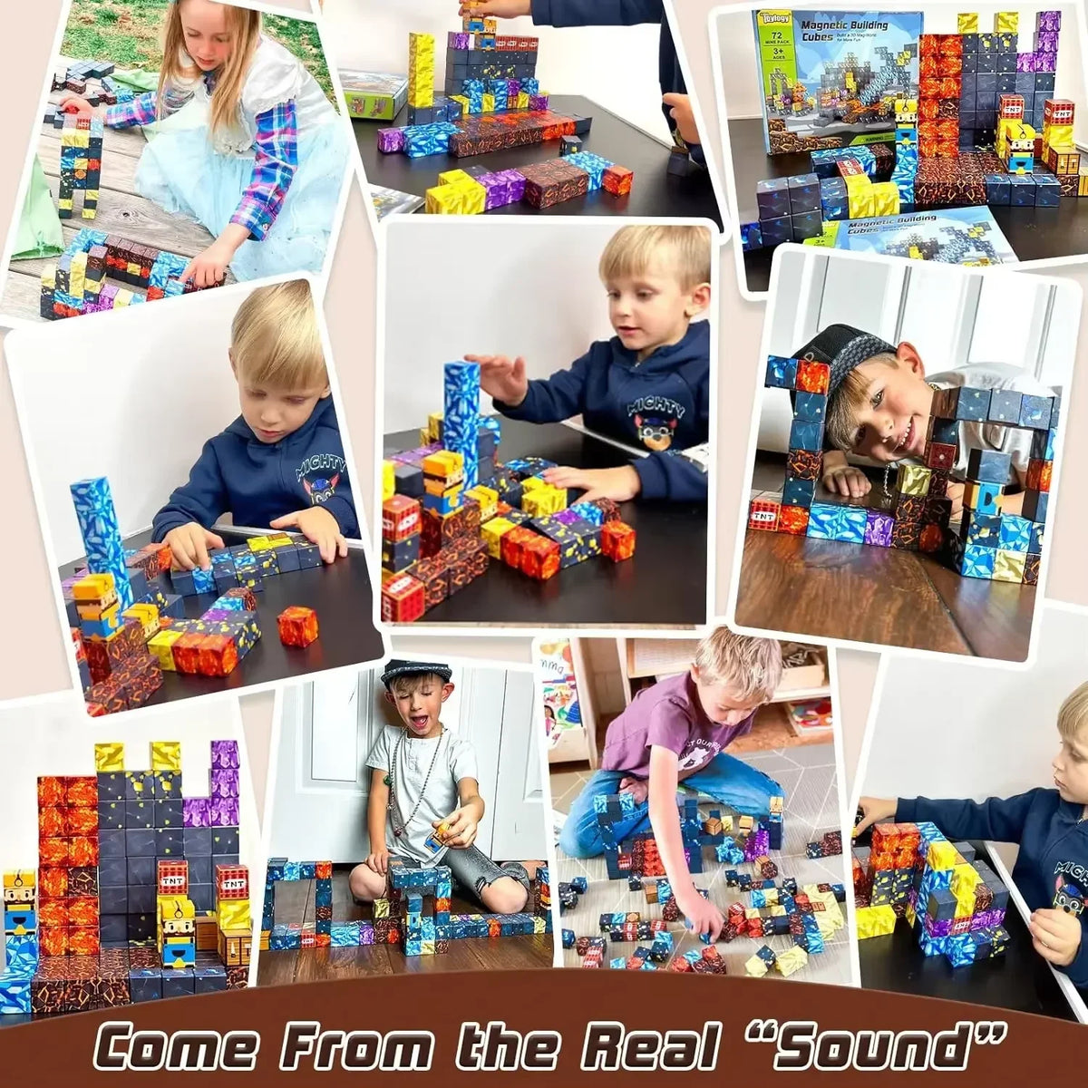 500 Pièces Blocs de Construction Magnétiques Mini Monde — DIY, Puzzle, Jouets Enfants