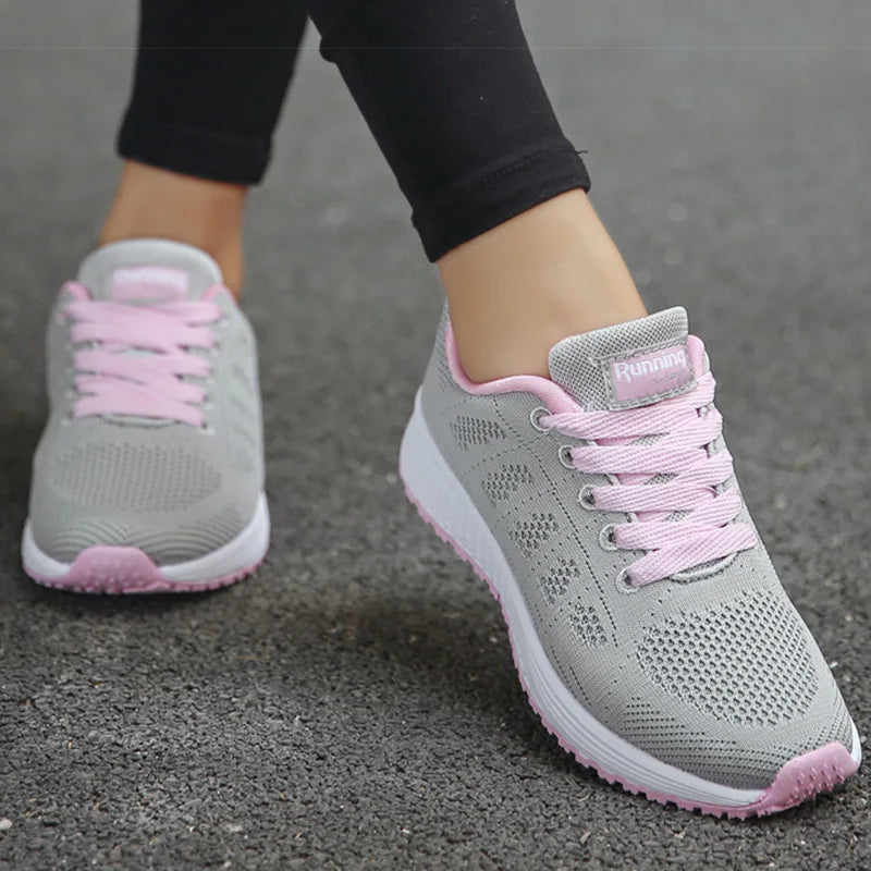 Zapatillas deportivas transpirables para mujer, zapatillas deportivas para mujer, zapatillas blancas, zapatillas ligeras para mujer 2025, calzado deportivo casual