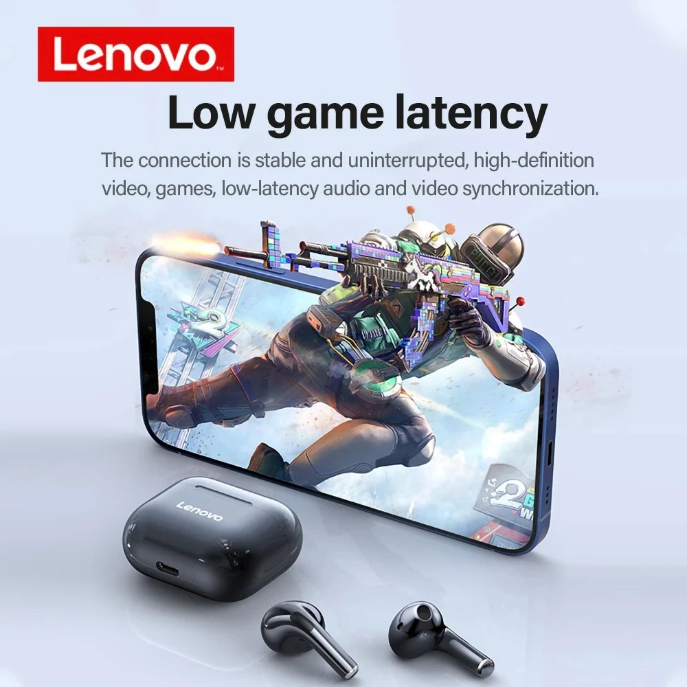 Original Lenovo LP40 TWS Wireless Headset Bluetooth Earphones Touch Control Sport Stereo Headset for Android Phone