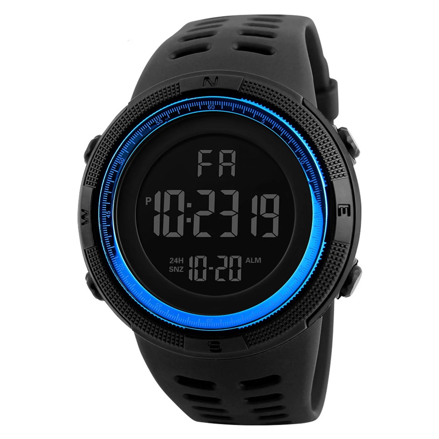 Reloj deportivo digital para hombre, impermeable, informal, luminoso, cronómetro, alarma, reloj militar sencillo para correr, escalar, pescar