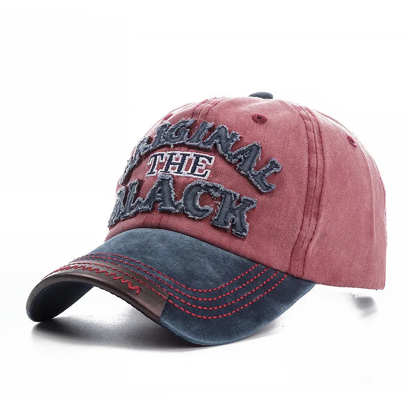 Gorra de béisbol negra original de algodón lavado de alta calidad, gorro con visera para hombres y mujeres, Gorras casuales, gorra bordada, sombrero de papá, 2022