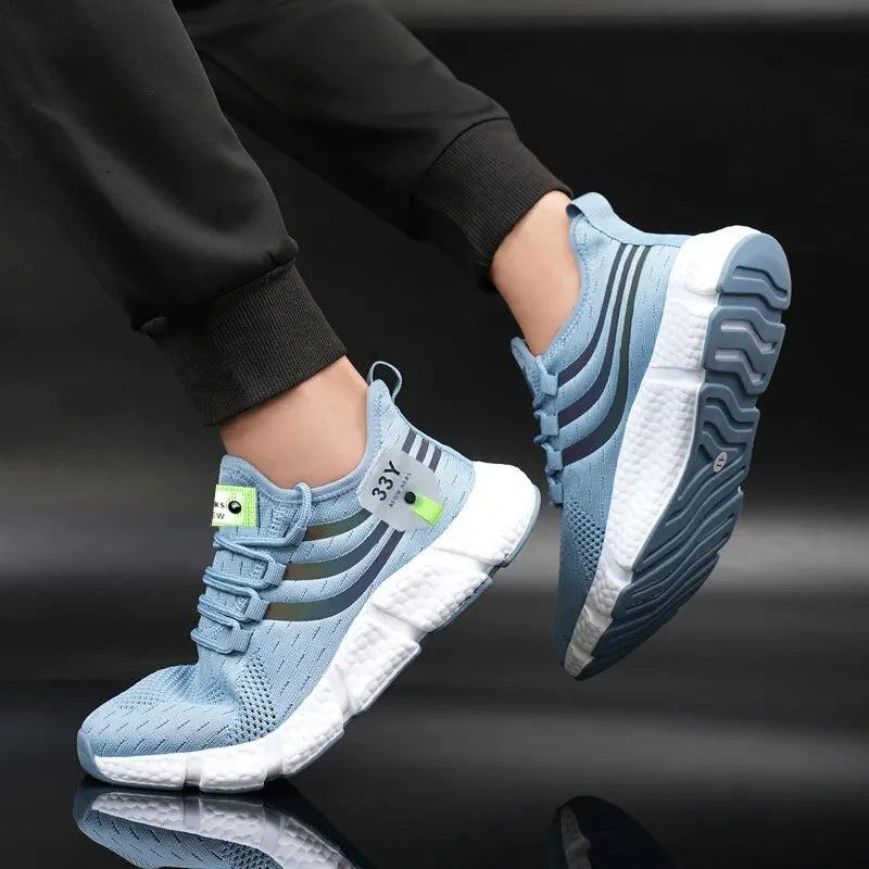 BIG RUNNING Baskets Maille Respirantes Homme — Course, Marche & Tennis EU 35–48