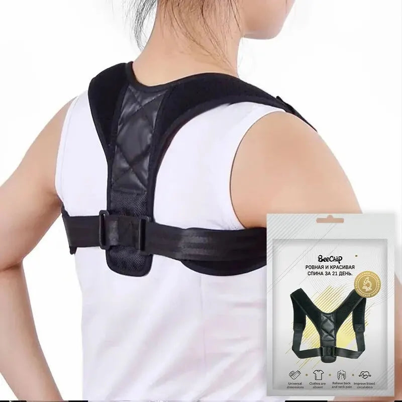 Ceinture Correcteur de Posture Dos Unisexe — Prévention Voussure, Maintien Assis, Respirant