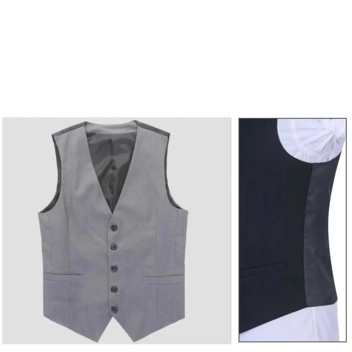 Gilet coupe cintrée pour Homme, noir, gris, bleu marine, Plus, décontracté, sans manches, Business, M-6XL