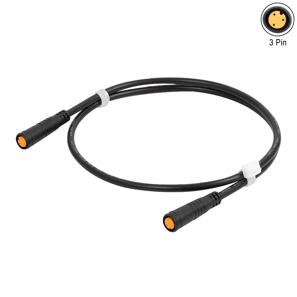 Cable sensor de extensión macho hembra para BAFANG, motor de bicicleta eléctrica, acelerador de pulgar, cable conector de conversión de 3 pines