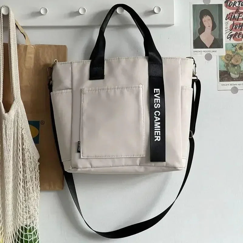 Sac Fourre-Tout en Nylon Étanche — Grande Capacité Messenger Mode École
