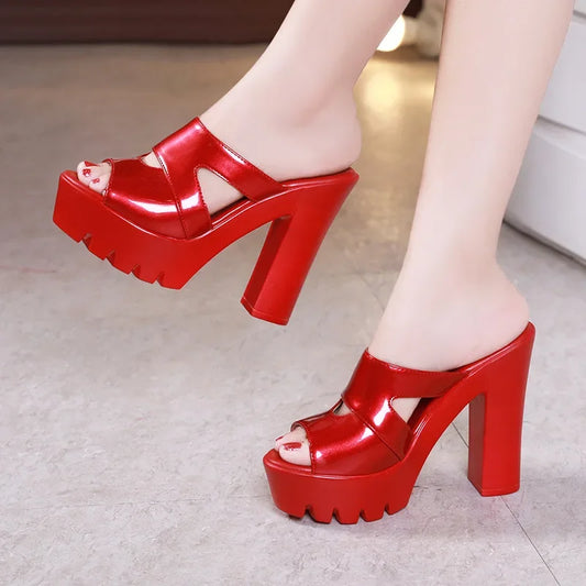 Sandales en Cuir Femme Talon Haut 13cm — Élégance & Style