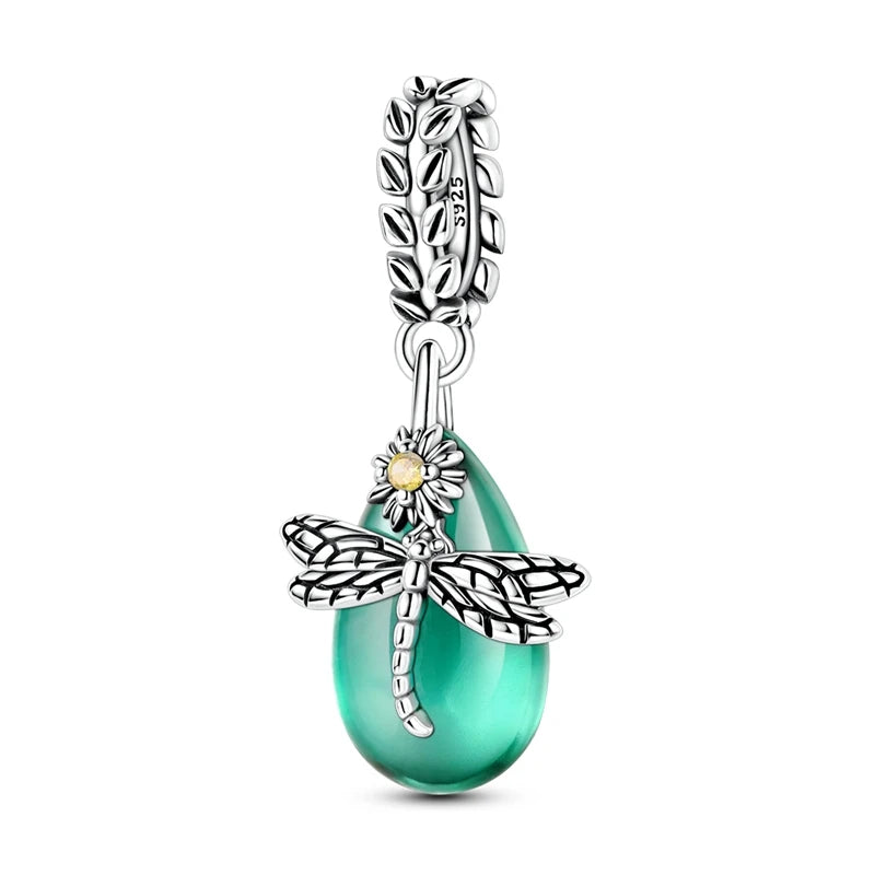 925 Sterling Silver Charms, Pearl Pendants, Tree of Life, Turtle, Love, Gemstones, Sunflower, for Women, Bracelet, Gift Jewelry, New Collection