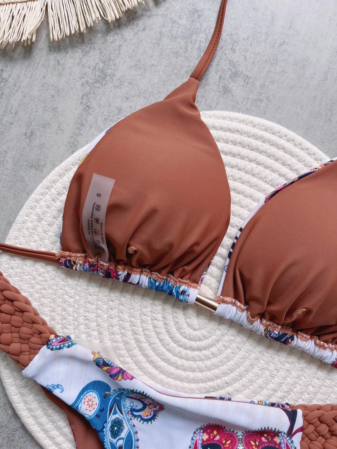 RUOTONSEPT imprimé licou Mini string coupe haute Bikini femme maillot de bain femmes maillots de bain deux pièces Bikini ensemble baigneur maillot de bain bain
