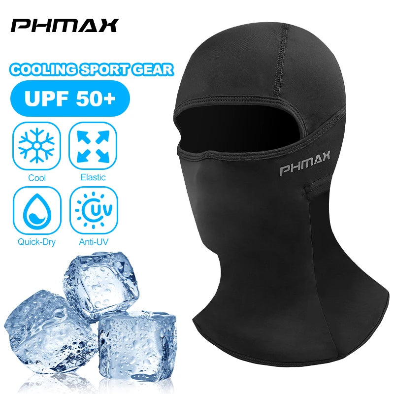 PHMAX Mascarilla de montar para motocicleta, protección contra el viento y el calor, transpirable, máscara facial completa, pasamontañas, sombrero, bufanda, gorra, moto, motociclista, gorra de viento