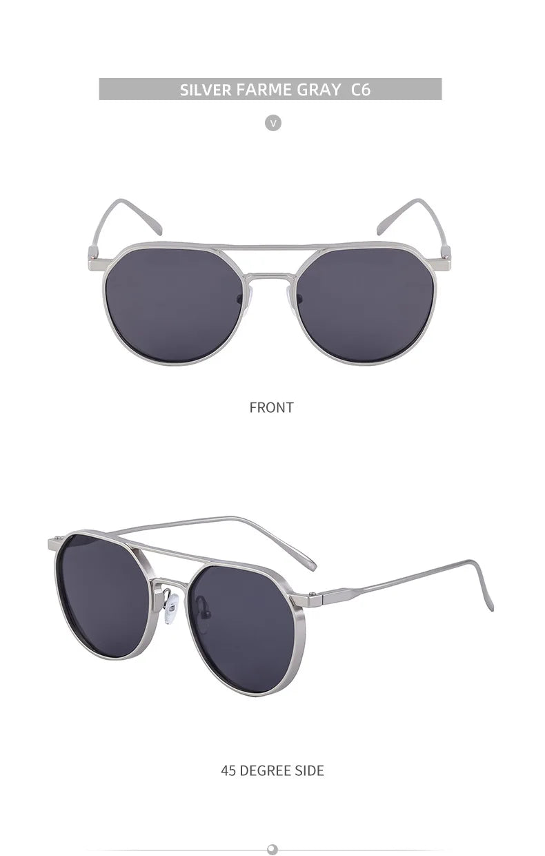 Lunettes de soleil ovales vintage pour hommes — livraison directe, nouveau