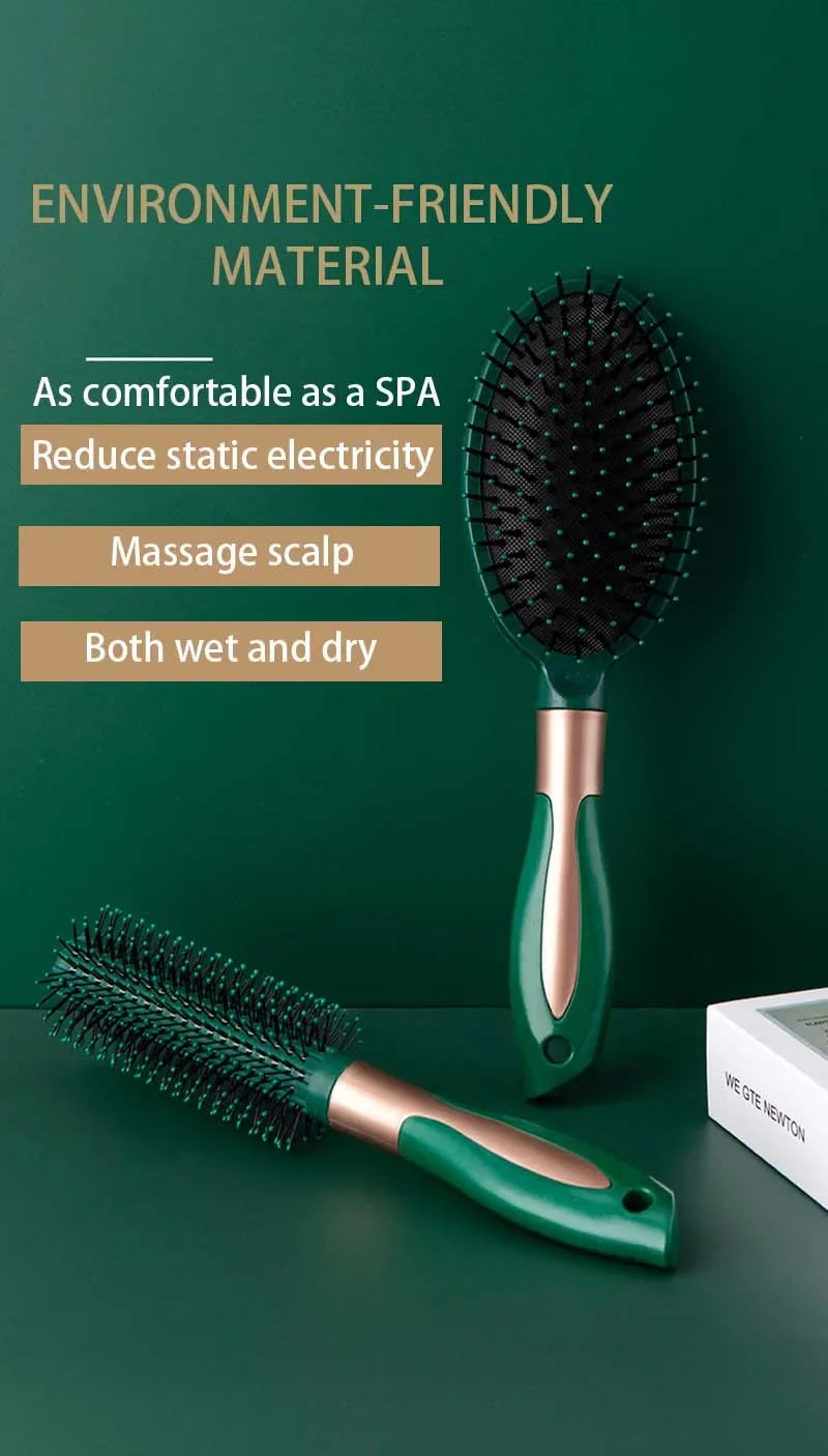 Peigne à coussin d'air ovale antistatique pour massage du cuir chevelu, outil exfoliant pour salon SPA, accessoire professionnel pour le coiffage et les soins capillaires