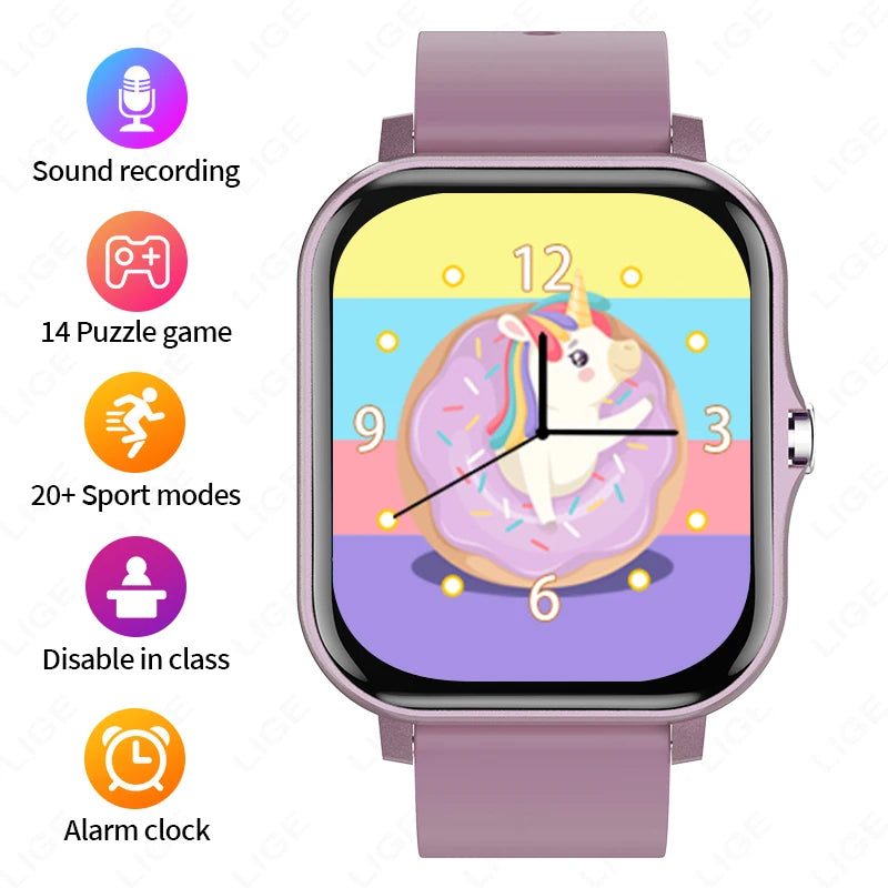 Nuevo reloj inteligente para niños con 20 modos deportivos, podómetro, monitor de sueño, reloj deportivo para niños, regalo de cumpleaños, juguete de regalo para niñas y niños