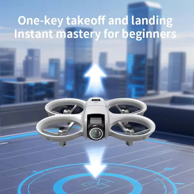 NEW Professional 4K HD 180° Mini Drone Foldable WIFI Mini Drone with Dual ESC Cameras, RC Quadcopter, UAV Toys, Gift for Kids