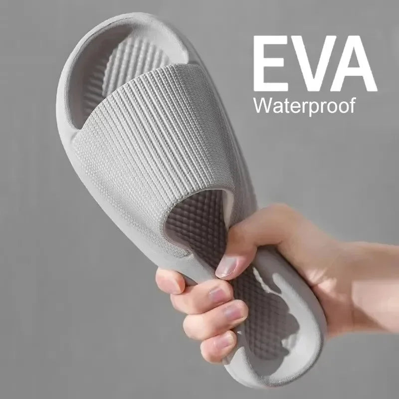 Zapatillas de Ducha Antideslizantes de EVA con Suela Suave y Masajeador para Hombres y Mujeres, Parejas, Impermeables, Casa, Ocio, Baño, Moda