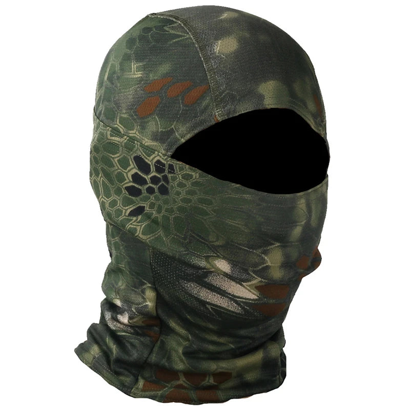 CamSolomon-Cagoule 3D imbibée pour homme, masque facial, capuche camouflage, écharpe, couvre-chef, sniper, ski, cyclisme, chasse, pêche, vêtements de sauna