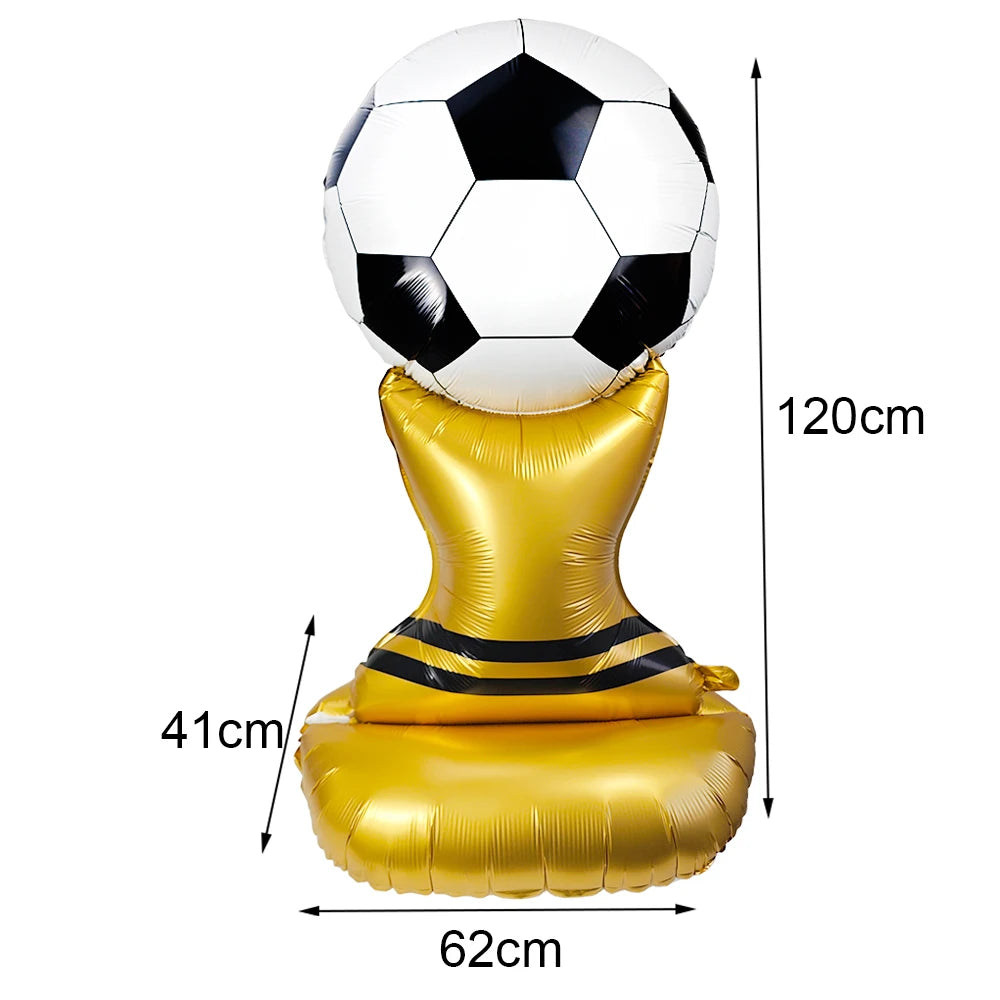 Ballons Aluminium Thème Football — Décoration Fête Anniversaire & Baby Shower Enfant