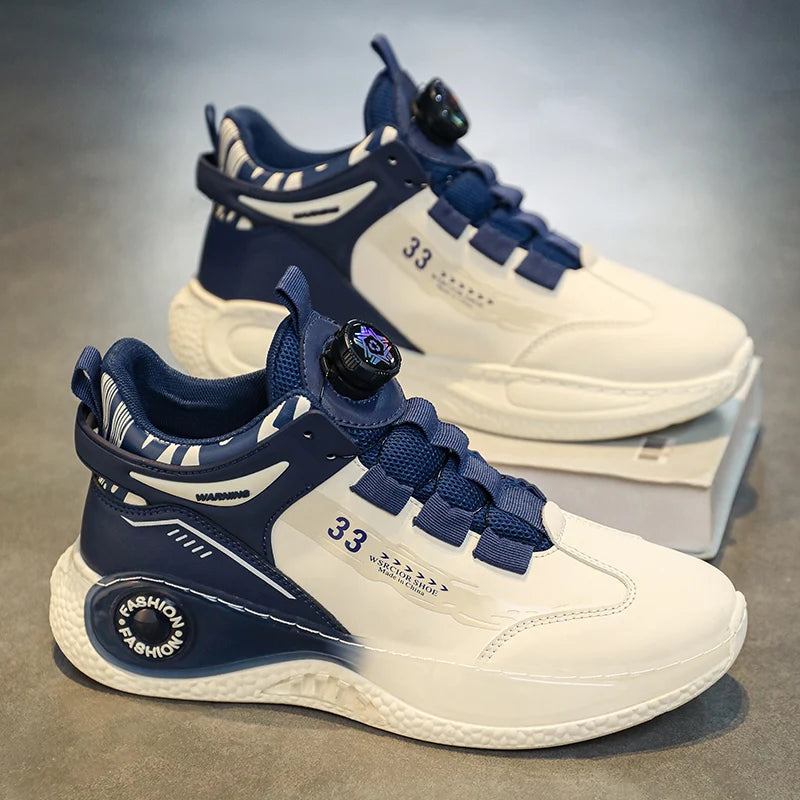 Zapatillas cómodas a juego para hombre, con cordones, giratorias, duraderas, para actividades al aire libre