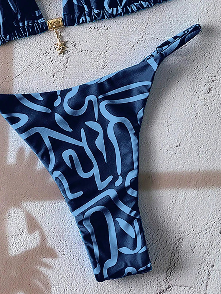 Micro bikini pour femmes, maillot de bain deux pièces, vêtements de bain pour femmes, maillot de bain 2026, sexy, imprimé léopard, push-up, string, ensembles de bikinis, vêtements de plage, été