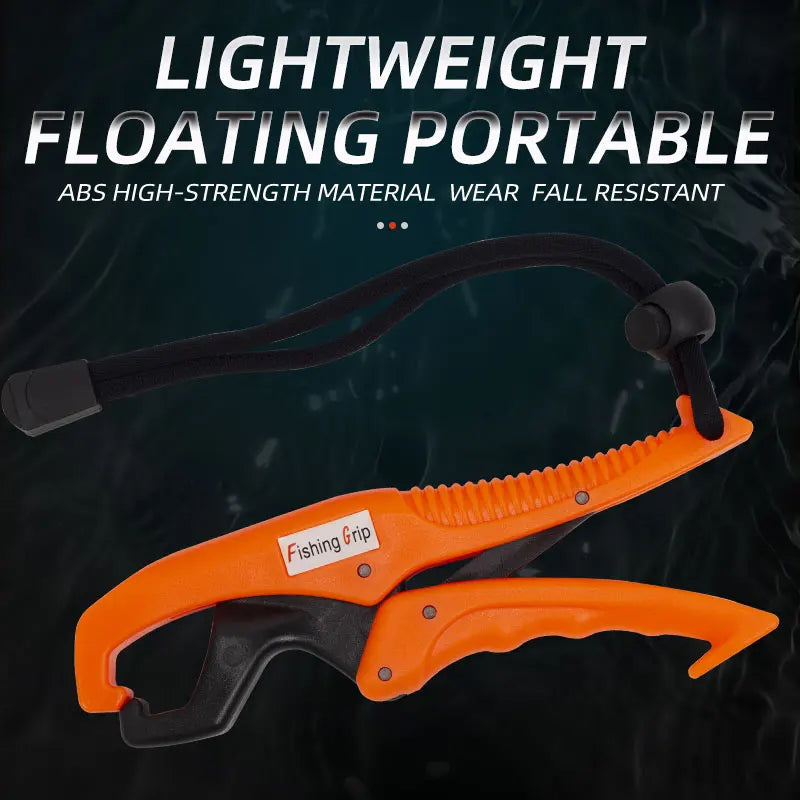 Pince à poisson ShareShark en plastique ABS blanc avec corde réglable, pince à lèvres flottante, outils de pêche