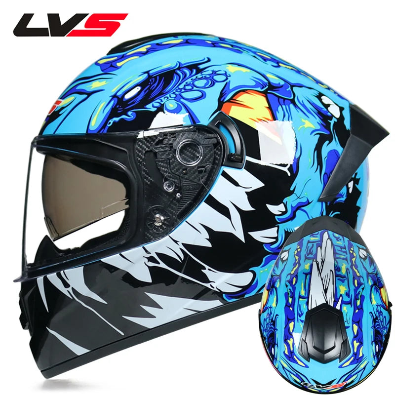 Casques de moto pour hommes et tenue de femme casques de Locomotive à Double lentille Cascos Para Capacete Da Motocicleta